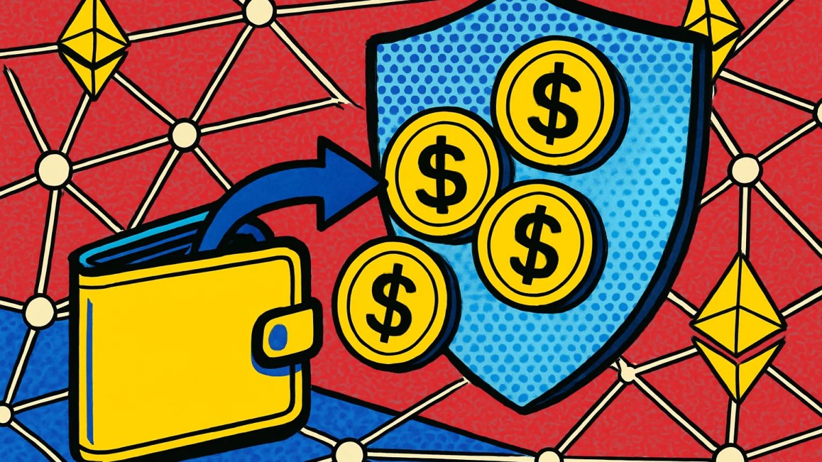 Billetera digital ilustrando la privacidad en Ethereum con pagos de stablecoins protegidos