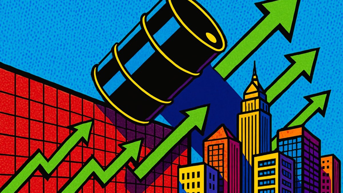 Panel de los mercados financieros hoy con Wall Street en verde y un barril de petróleo al alza