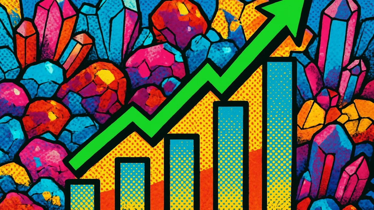 Gráfico alcista de la acción de Critical Metals junto a minerales estratégicos