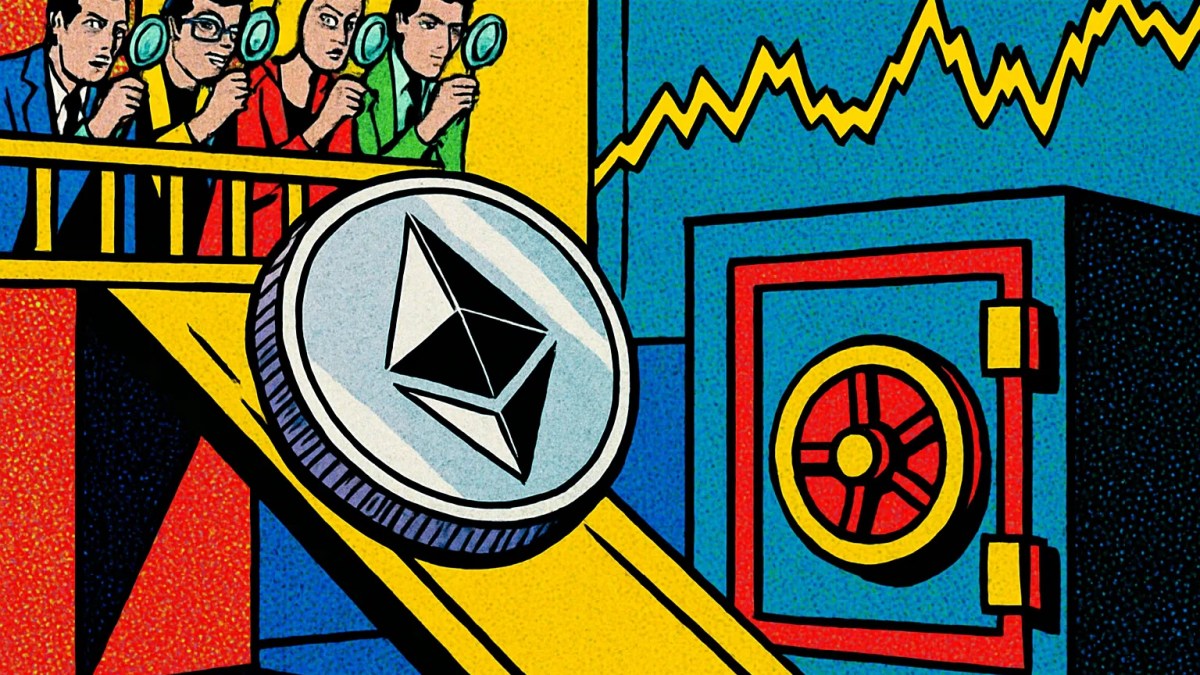 Moneda de ether rumbo a un exchange tras la transferencia de la fundación Ethereum