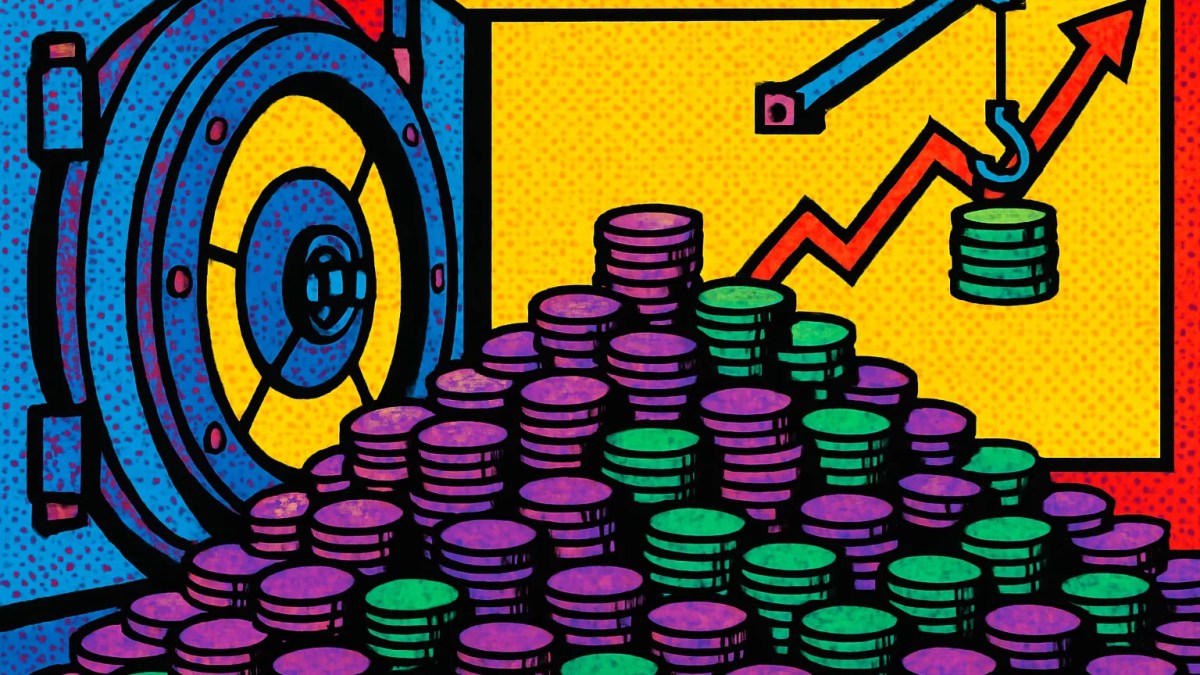 Bóveda con monedas que ilustra la tesorería de Solana de DeFi Development
