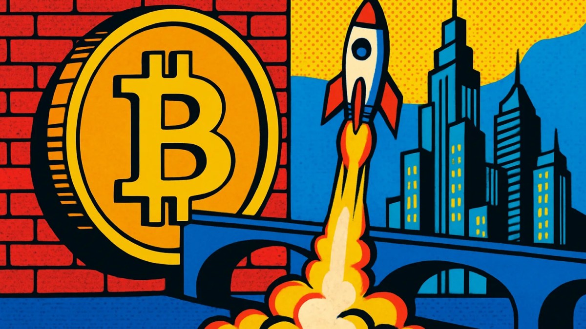 Ilustración de Bitway crypto alcanzando un máximo histórico junto a un bitcoin frenado por resistencias
