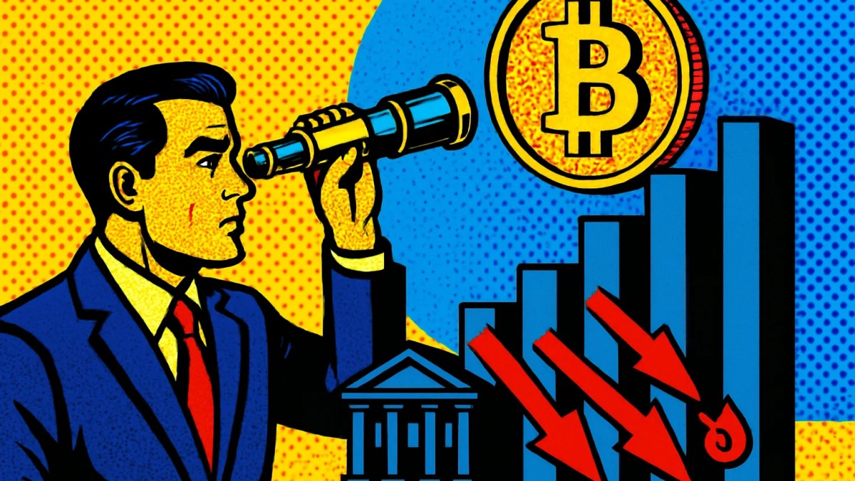 Ilustración sobre la predicción de bitcoin de Michael Saylor hacia los 100.000 dólares