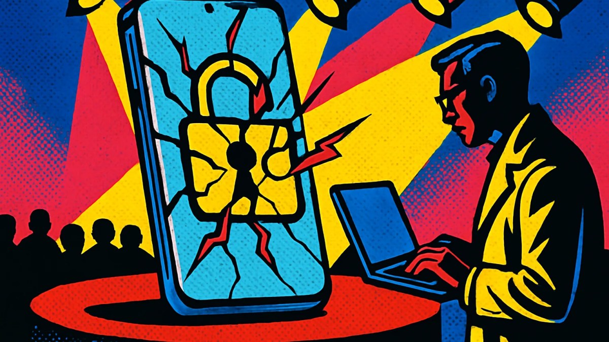Jailbreak de iPhone demostrado en un escenario sobre un teléfono de última generación