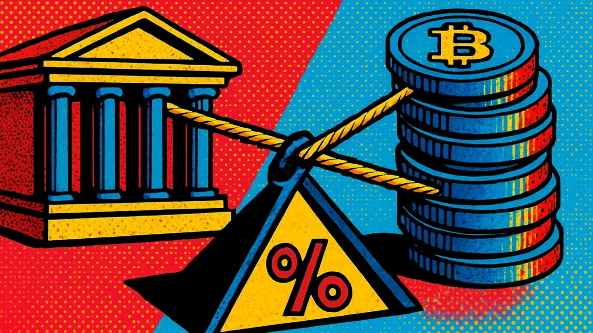 Ilustración de la competencia entre stablecoins y bancos por los depósitos en dólares