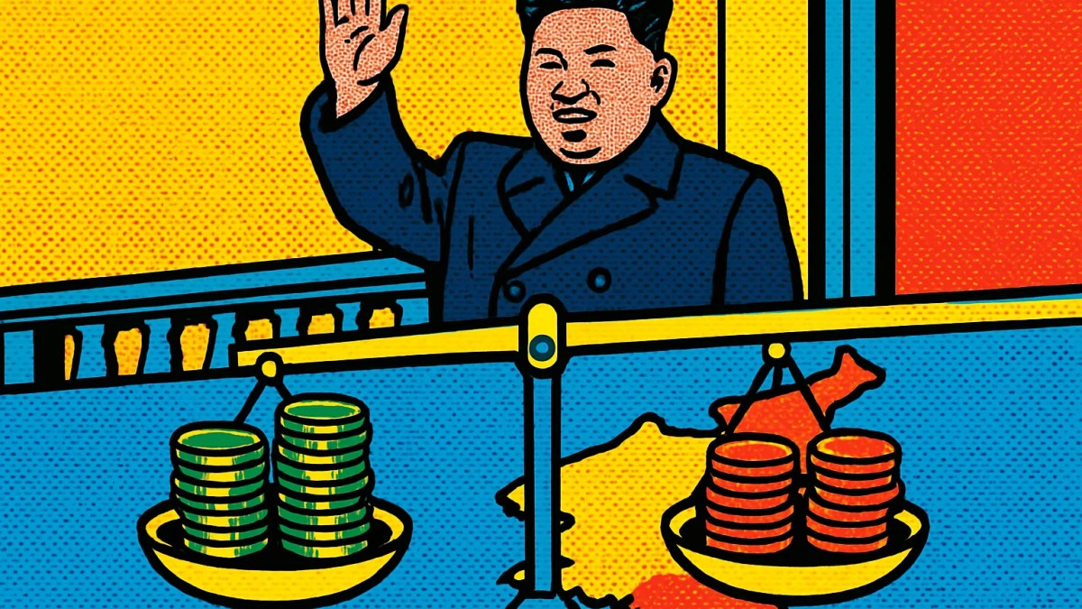 Ilustración sobre Kim Jong Un y las apuestas en mercados de predicción sobre su liderazgo