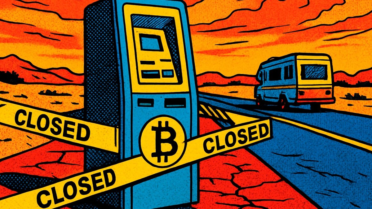 Cajeros de bitcoin clausurados en una calle de Albuquerque, Nuevo México