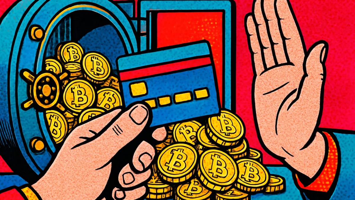 Bóveda de criptomonedas y tarjeta de pago que ilustran la compra de Fireblocks negada por la empresa