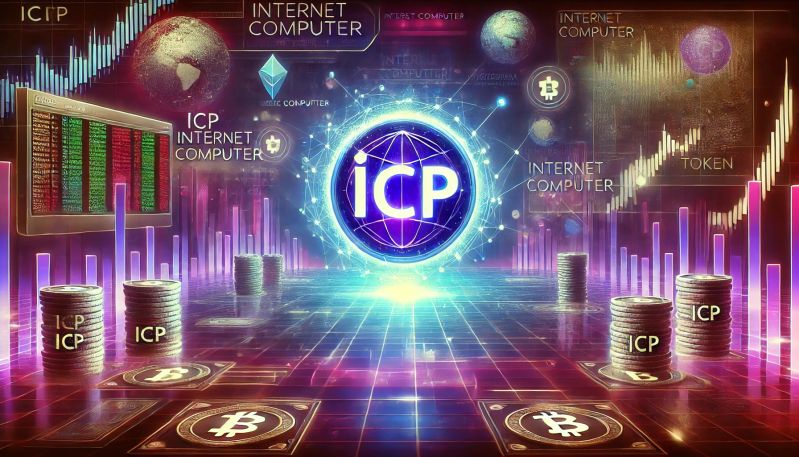 Internet Computer Icp - High Quality Mountain Texture - 4K