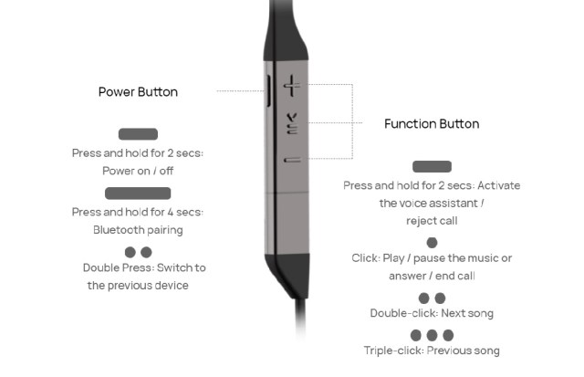 HUAWEI FreeLace Pro - Button Control