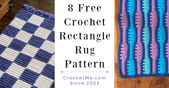 It's likely you and your guests will spend countless hours in this room, discussing and entertaining. 8 Free Crochet Rectangle Rug Pattern - Crochet Me