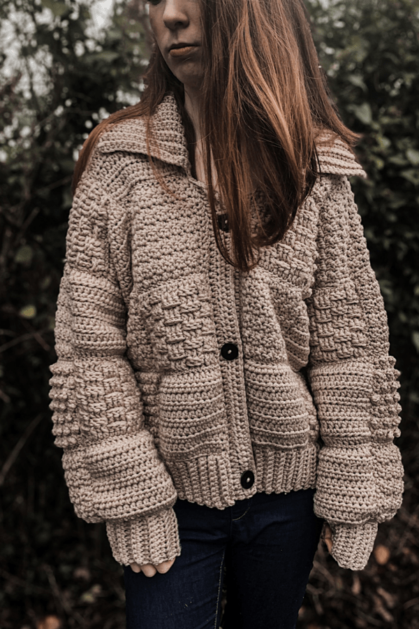 Repeat row 2 until square measures 5″ in height. Crochet Patchwork Winter Cardigan Crochet With Carrie