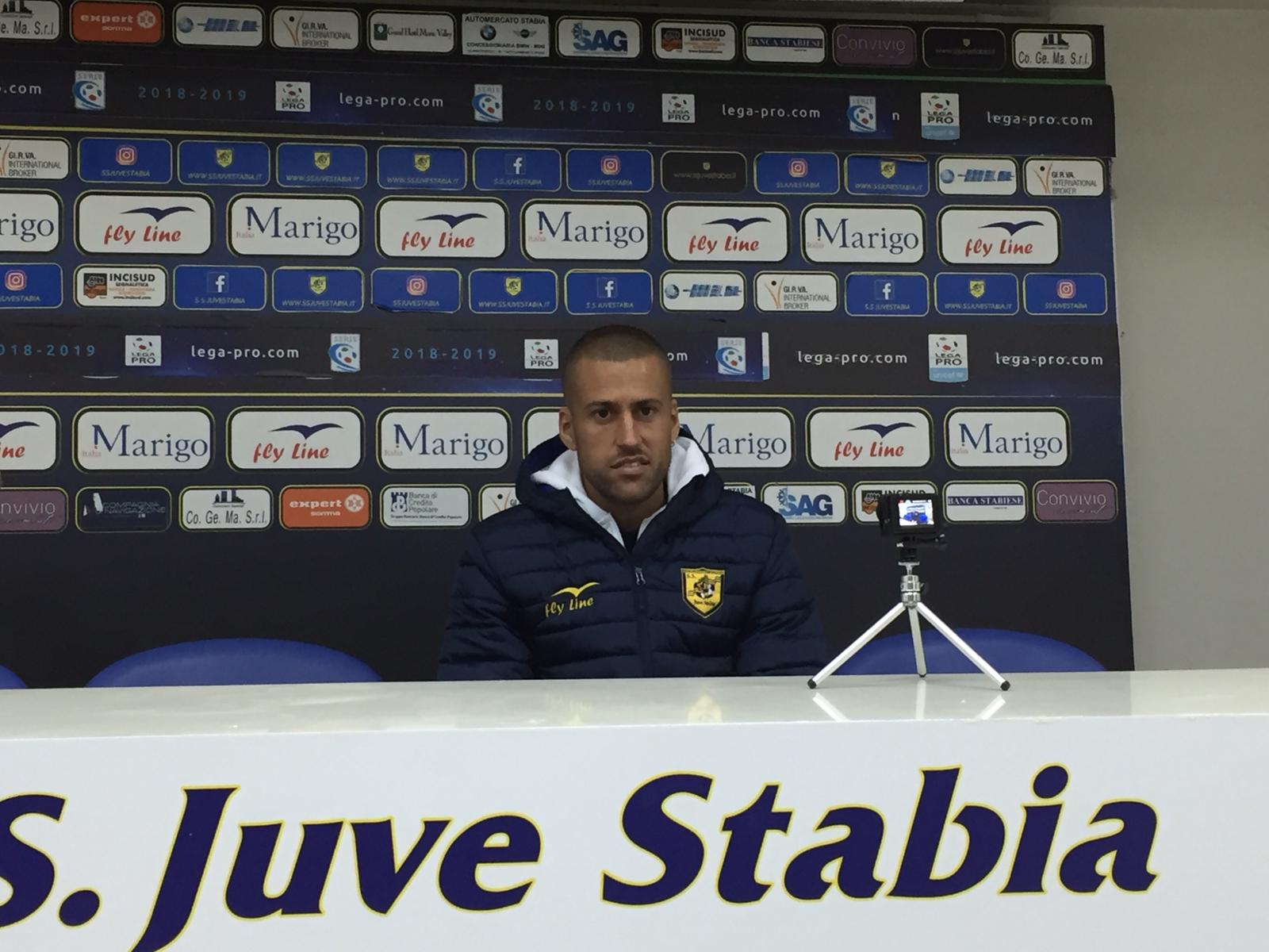 Juve Stabia, Di Roberto: "Abbiamo avuto più occasione, meritavamo noi"