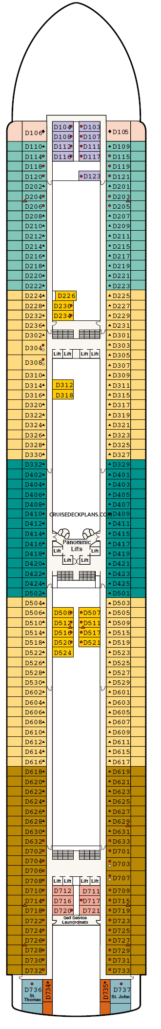 Ruby Princess Deck Plans Diagrams Pictures Video