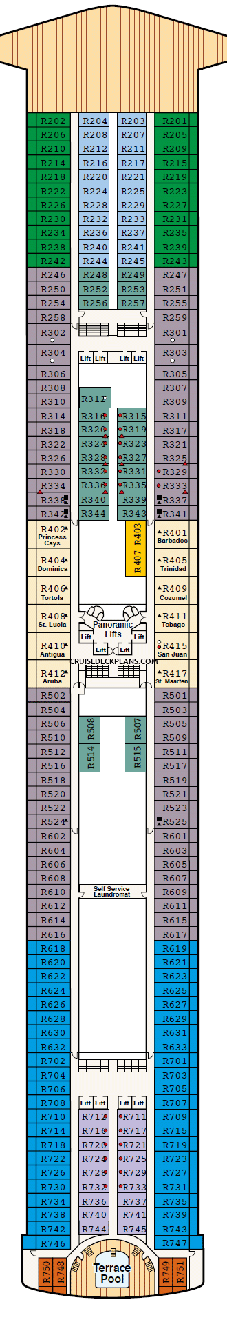 Ruby Princess Deck Plans Diagrams Pictures Video