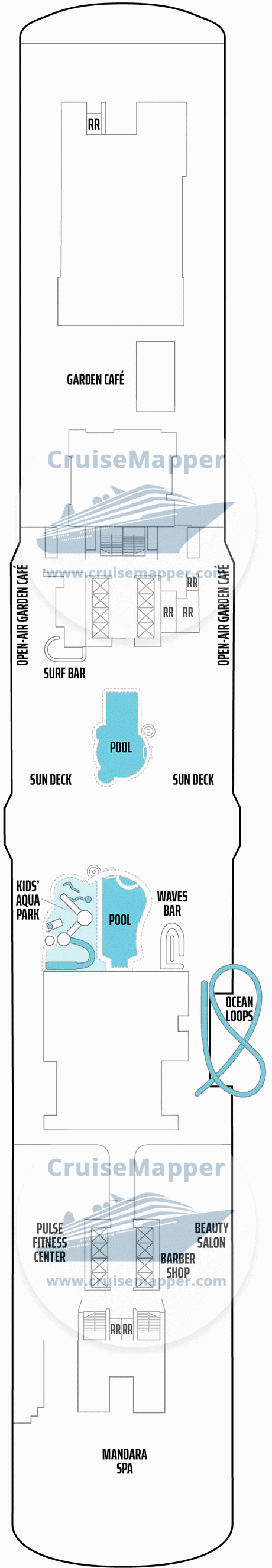 Norwegian Encore Deck 16 Plan Cruisemapper