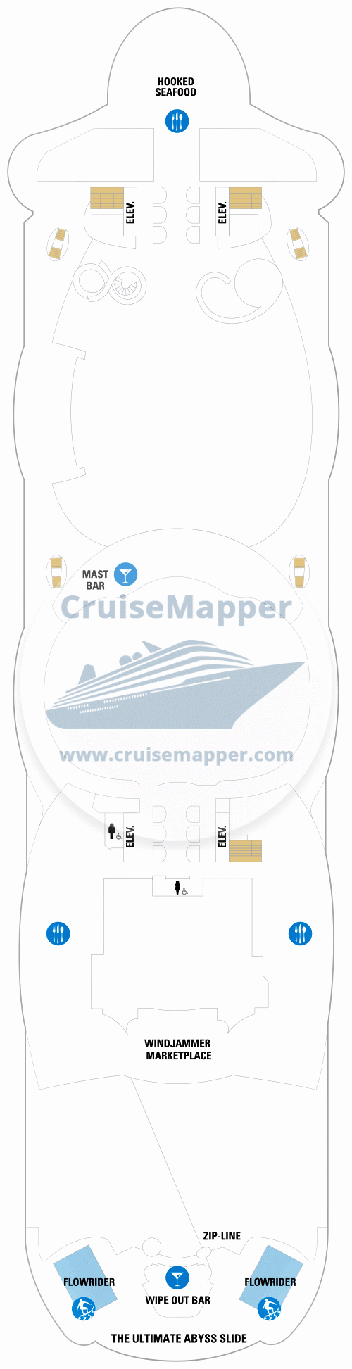 Symphony Of The Seas Deck 16 Plan Cruisemapper