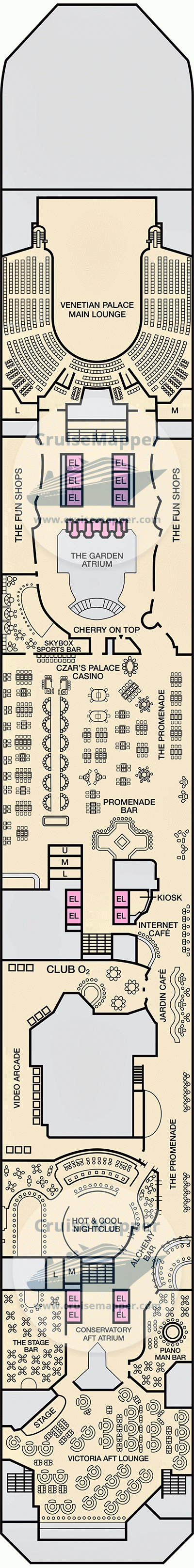Carnival Liberty Deck 5 Plan Cruisemapper