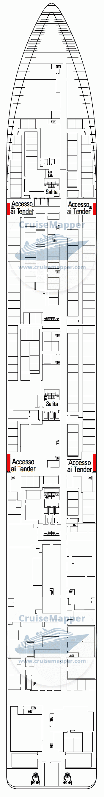Msc Musica Deck 4 Plan Cruisemapper