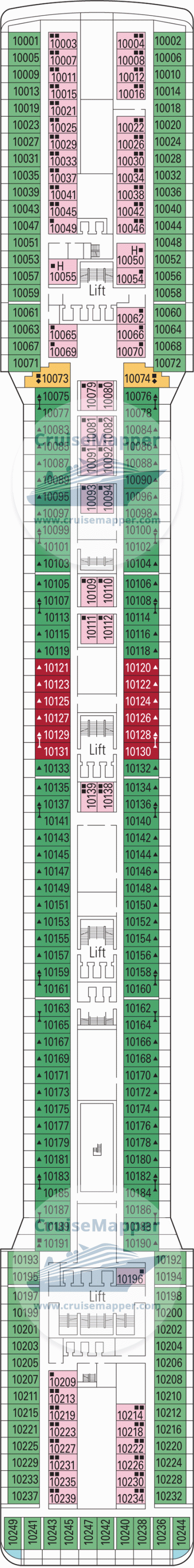Msc Magnifica Deck 10 Plan Cruisemapper