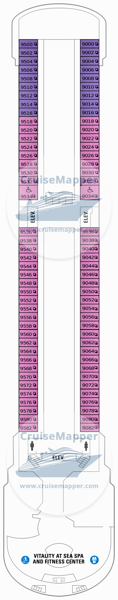 Majesty Of The Seas Deck 9 Plan Cruisemapper