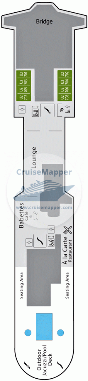Best price guarantee on ms finnmarken cruises. MS Otto Sverdrup deck 14 plan | CruiseMapper