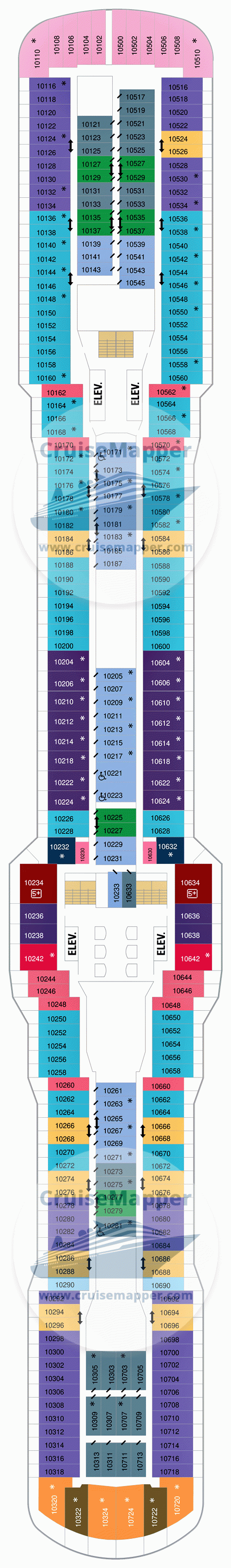 Anthem Of The Seas Deck 10 Plan Cruisemapper
