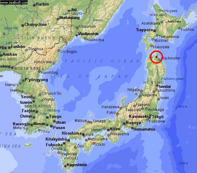 Map Of Yokota Ab Japan 