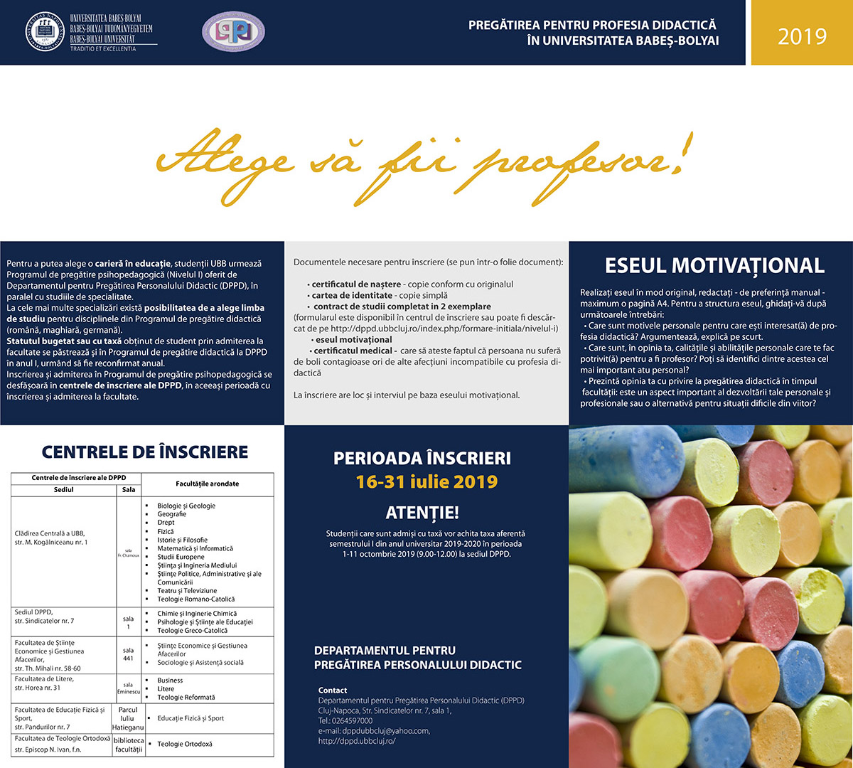Programul De Formare PsihopedagogicÄ Nivelul I Modulul Pedagogic Pentru Cariera DidacticÄ Facultatea De MatematicÄ Èi InformaticÄ