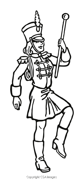 Female drum major