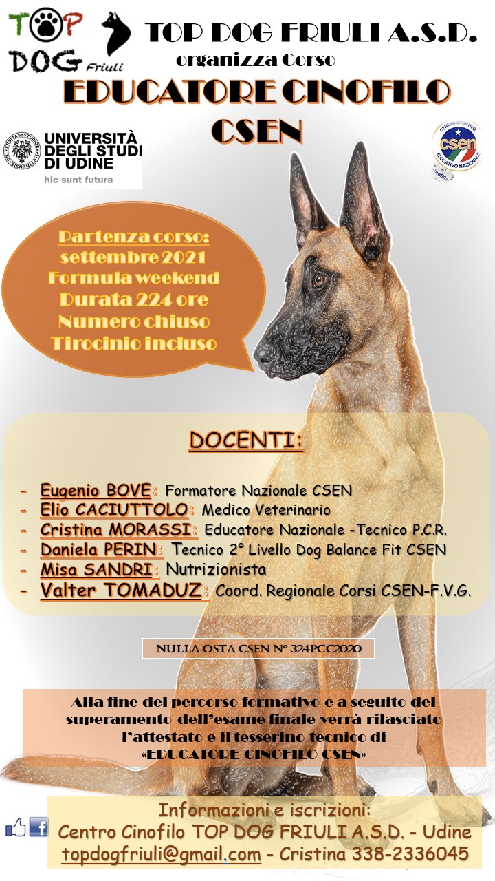 Corso Educatore Cinofilo 2021 – Inizio Settembre 2021 – Csen Friuli 1280_x_720_jpg