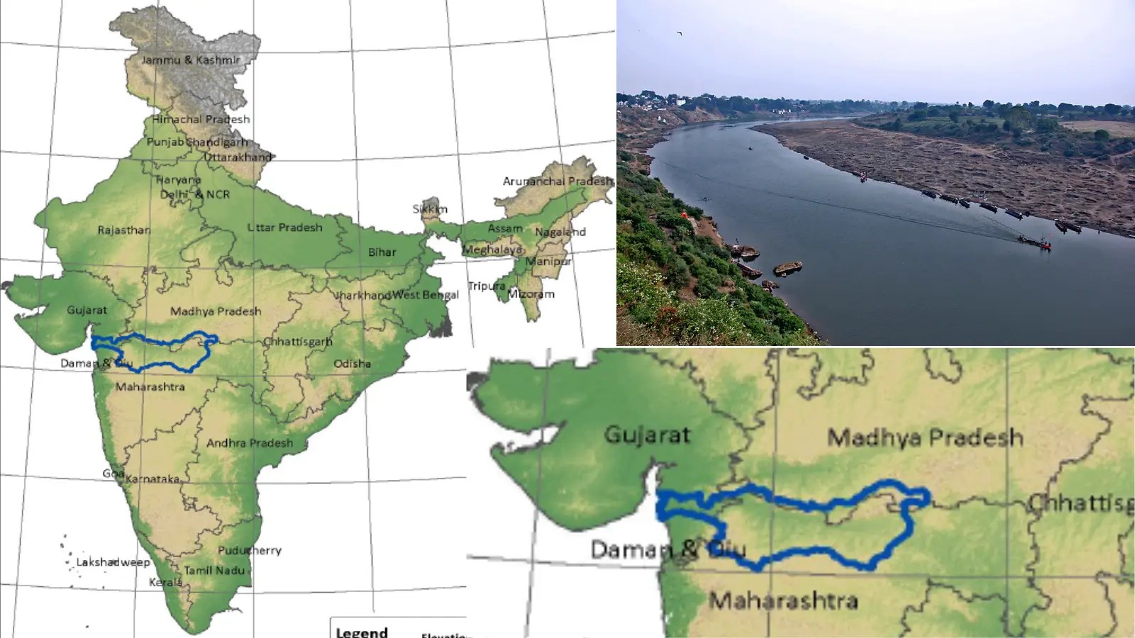 Gomti River Origin Map Tributaries Length Confluence Tapti River Or Tapi River.webp