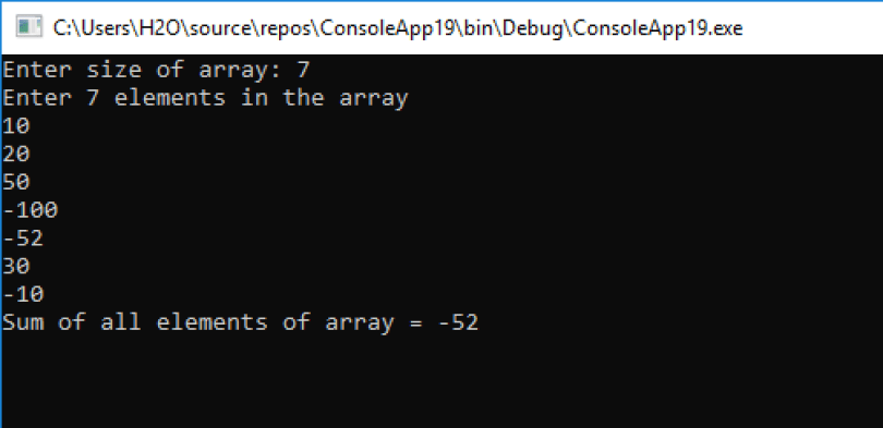 C# Array Exercises – Programming, Pseudocode Example, C# Programming ...
