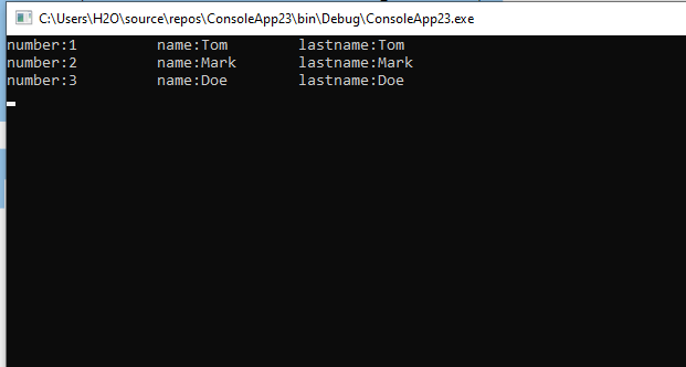 csharp get data from flatfile