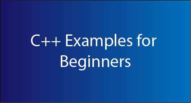 Cpp Examples For Beginners – Programming, Pseudocode Example, C# ...