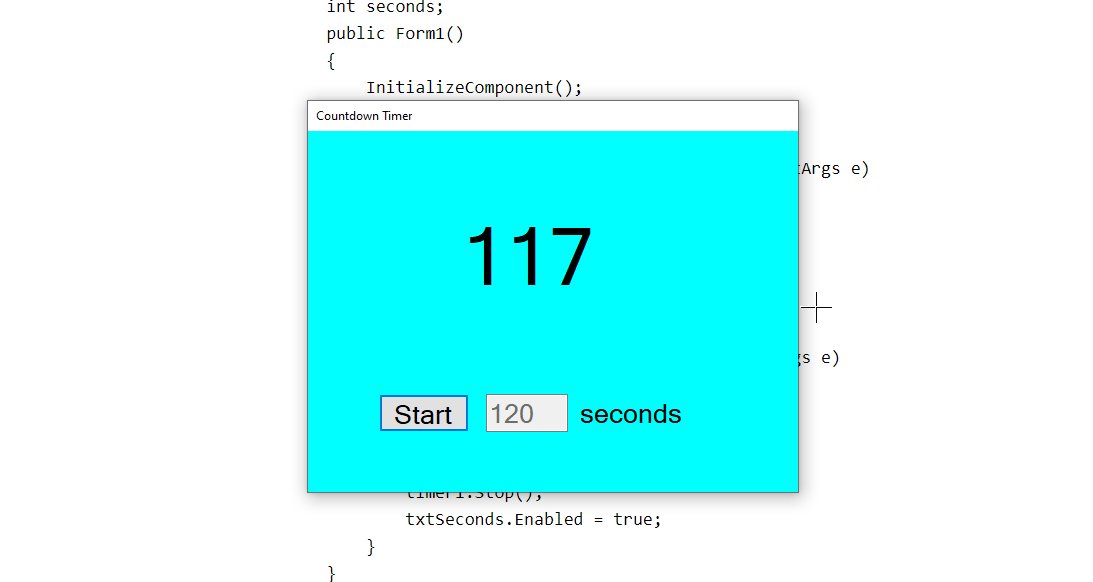 How to make a Countdown Timer using Programming, Pseudocode Example, C Programming Example