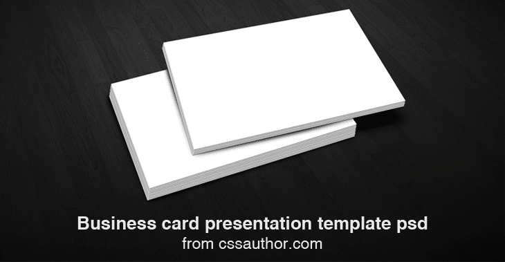 Free Download Business Card Presentation Templates Psd Freebie No 4