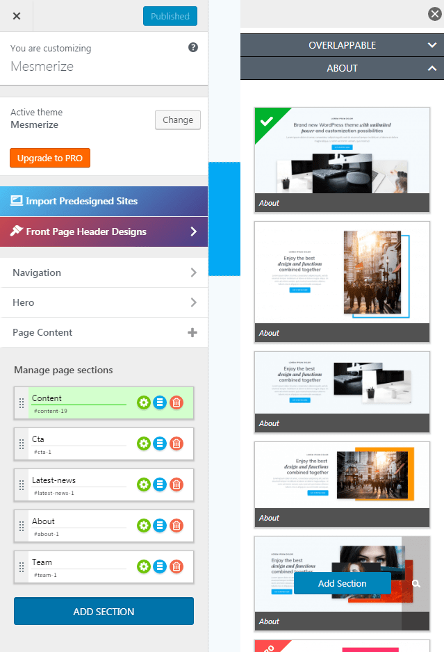1 wordpress theme has been identified: Customize The Mesmerize Wordpress Theme With Csshero