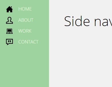 Simple Side Navigation Menu with CSS3 Transitions