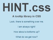 Create Animated Tooltips With Pure CSS CSS3 - Hint.css