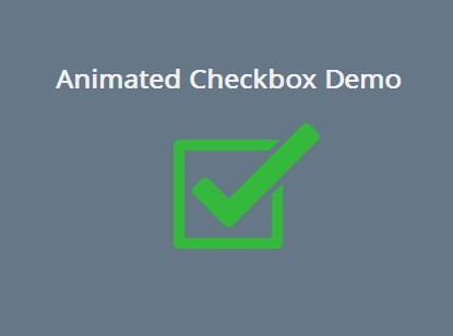 Animated Checkbox with CSS3 Powered Animation