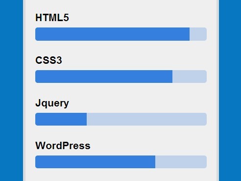 Create Flat Skill Bars with Pure CSS