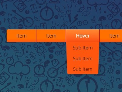 3D Flipping Dropdown Navigation with Pure CSS3