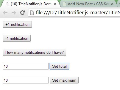 A JS Library For Animated Notifications In Webpage Title – TitleNotifier.js