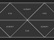 Pure CSS Responsive Triangle Diamond Grid Layout