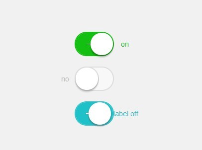 iOS 7 Style Switches with Pure CSS/CSS3