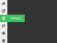 Animated & Sticky Side Navigation Bar with Pure CSS