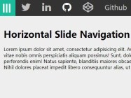 Horizontal Slide Navigation Menu with Pure CSS CSS3