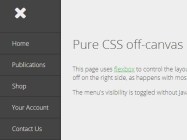 Creating A Pure CSS Off-canvas Menu Using Flexbox