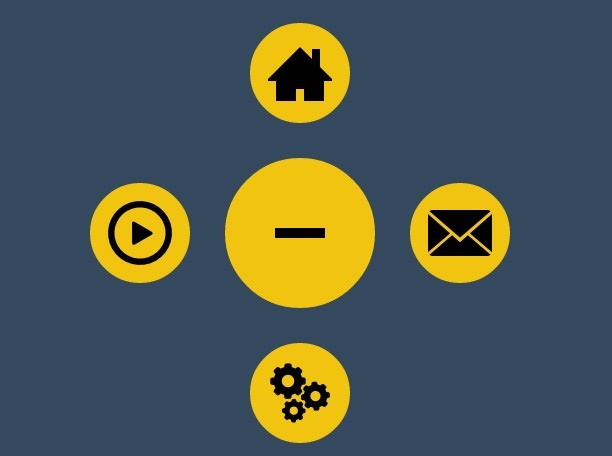 Pure CSS Circle Menu with CSS3 Transitions & Transforms